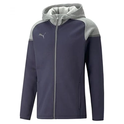 Abbildung von PUMA Herren Teamcup Casuals Hooded JKT Kapuzenjacke, Blau (Parisian Night), 3XL