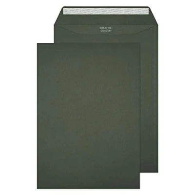 Abbildung von Blake Creative Colour 63424P Farbige Briefumschläge Haftklebung Graphit Grau C4 229 x 324 mm 120g/m² 10 Stück
