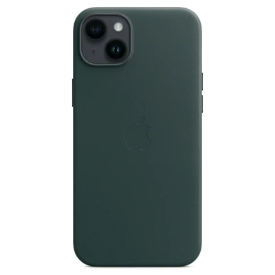 Abbildung von Apple Magsafe Leder Back Cover Grün iPhone 14 Plus