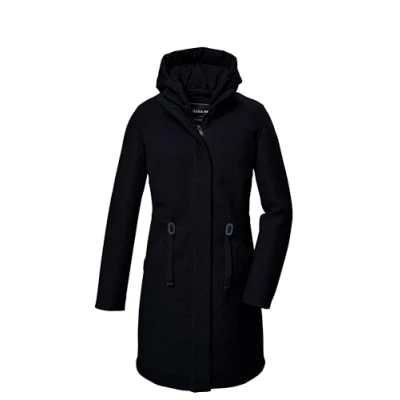 Abbildung von G.I.G.A. DX Damen Fleece Parka/Mantel mit abknöpfbarer Kapuze GW 46 WMN PRK, schwarz, 36, 41988 000