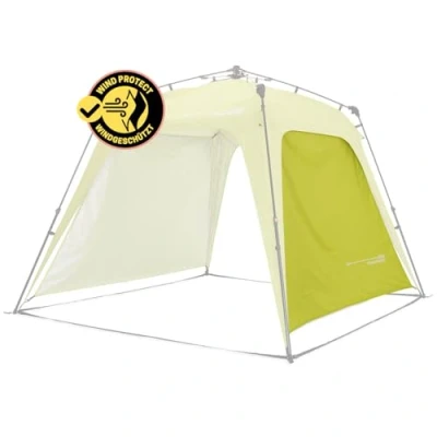 Abbildung von Lumaland Outdoor Seitenteil für Pop Up Pavillon Seitenwand Gartenzelt &amp; Camping Partyzelt 225 x 155 132,5 cm Passend Indoor Pavillons [Grün]