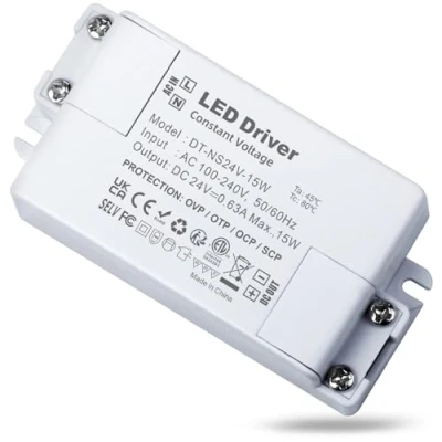 Abbildung von REYLAX Led Transformator Trafo 24V 15W, Netzteil Treiber, 630mA 230V auf 24V, AC zu DC Schalt Niedervolttrafo, Konstantspannungs Driver für Lichtstreifen, Nicht Dimmbar