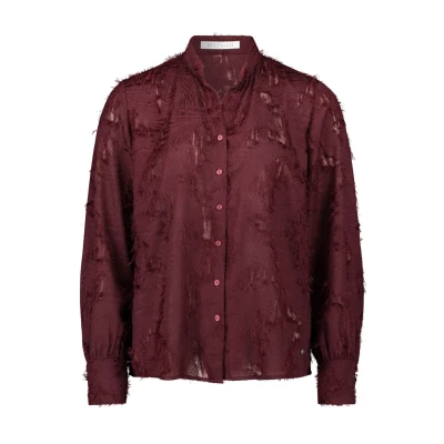 Abbildung von Betty &amp; Co MIT Struktur Bluse, Damen, Größe: 46, Dark aubergine