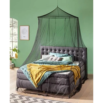 Abbildung von RSP Moskitonetz Home Schwarz mit 1,40 Durchmesser Spannring unten 15,5 m Umfang (runde Form) (Home)