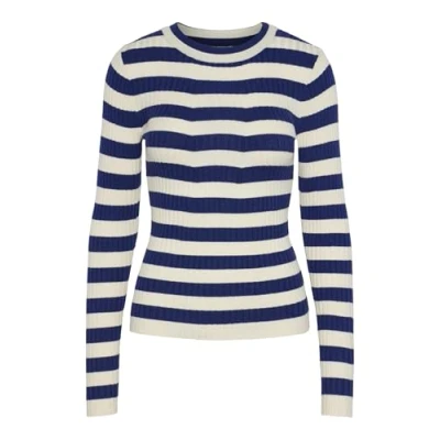 Abbildung von Pieces Pccrista O NECK Strickpullover Bellwether blue, Damen, Größe: XS, blue