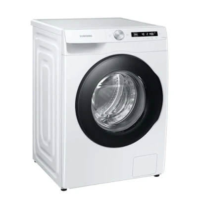Abbildung von Samsung WW90T504AAWCS2 Waschmaschine, 9 kg, 1.400 U/min, Extra energiesparend, EEK: A ( 10%), AI Ecobubble, Control, SmartThings App und Energy Mode, Hygiene Dampfprogramm, Weiß