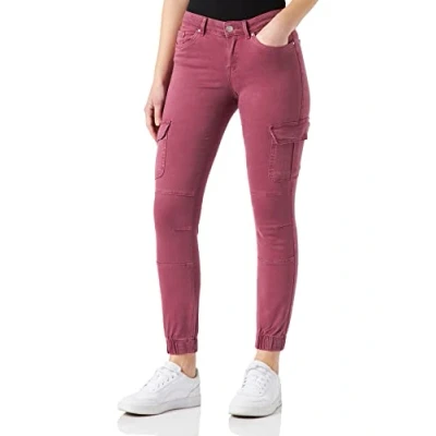 Abbildung von ONLY Women&#039;s ONLMISSOURI REG ANK Cargo PNT NOOS Cargohose, Renaissance Rose, 32W / 30L