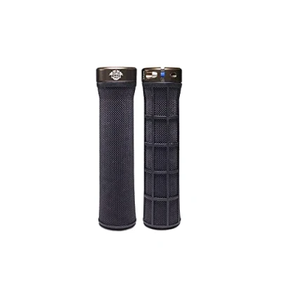 Abbildung von All Mountain Style Fahrradgriffe Berm Grip Model Fahrradlenkergriffe Lenker Handgriffe MTB 135 mm 100 g Feste und leichte Befestigung der Griffe am Fahrradlenker Ideales Zubehör