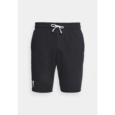 Abbildung von Under Armour Rival Terry Shorts Herren Schwarz, Weiß, Größe S