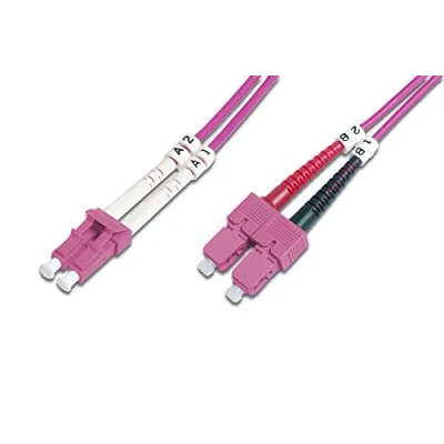 Abbildung von Digitus Optisches Kabel »LWL Patchkabel, LC/SC MM OM4 50/125 µ, Duplex, RAL4003«, 300 cm