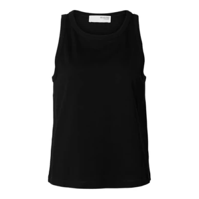 Abbildung von Selected Femme Slfessential BOXY TANK Top, Damen, Größe: 38, Black