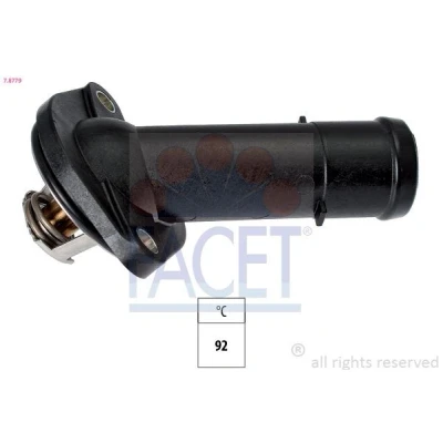 Abbildung von FACET 7.8779 Kühlwasserthermostat 92 Made in Italy OE Equivalent mit Dichtung VOLKSWAGEN: GOLF 6, Polo V Hatchback, Passat B6 Variant