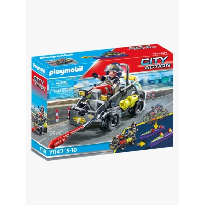 Abbildung von Playmobil 71147 City Action Baukasten SWAT Multi Terrain Quad