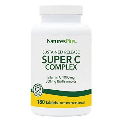 Abbildung von Natures Plus Super C Complex 1000mg (Vitamin C) S/R 180 Tabletten (404g)