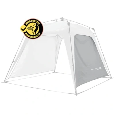 Abbildung von Lumaland Outdoor Seitenteil für Pop Up Pavillon Seitenwand Gartenzelt &amp; Camping Partyzelt 225 x 155 132,5 cm Passend Indoor Pavillons [Hell Grau]