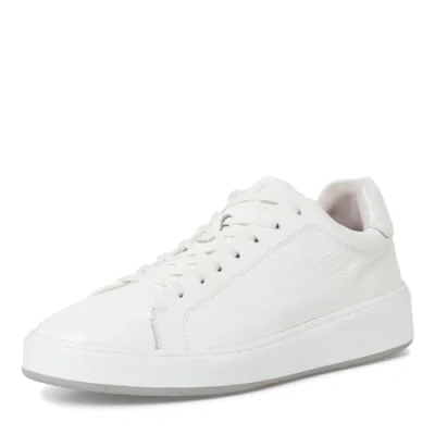 Abbildung von MARCO TOZZI by Guido Maria Kretschmer Herren Sneaker flach aus Leder mit dicker Sohle, Weiß (White), 42 EU