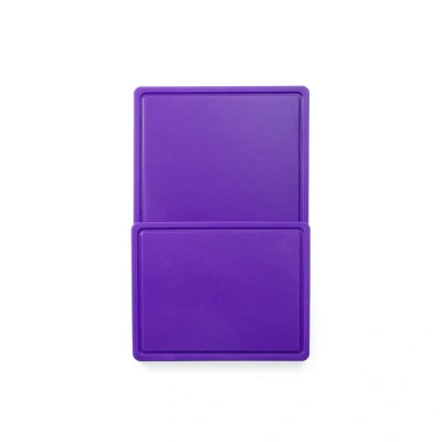 Abbildung von HENDI Schneidebrett GN 1/1 HACCP in Grün beidseitig Nutzbar glatte + gerillte Oberfläche Polyethylen Kunststoff 53 x 32,5 cm, Gastro Schneidbrett