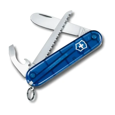 Abbildung von Victorinox Schweizer Taschenmesser Kinder My First Swiss Army Knife, Multitool, 9 Funktionen, Klinge ohne Spitz, Schraubendreher