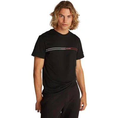 Abbildung von Tommy Jeans Entry Graphic TEE Tshirt print, Herren, Größe: 58, Black