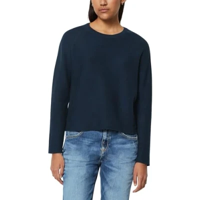 Abbildung von Marc O&#039;Polo Denim MINI Structure Strickpullover, Damen, Größe: Small, Navy teal