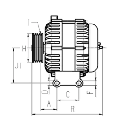 Abbildung von HC Cargo F032116842 Lichtmaschine 14V 150A FORD: Galaxy Mk2 MPV, C Max 2, KUGA 2