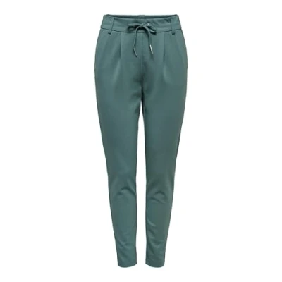 Abbildung von ONLY Damen Onlpoptrash Life Easy Col Pant PNT Noos Trousers 15115847 ,Sea Pine ,L / 34L