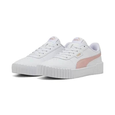 Abbildung von PUMA Damen Carina 3.0 Sneaker, White Rose Quartz Gold, 41 EU