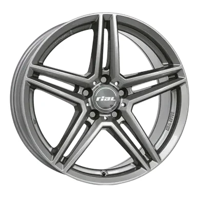 Abbildung von RIAL 5 loch 16Zoll 112mm Alufelge M10 gun metal grey 1 70648M87 9 Felge