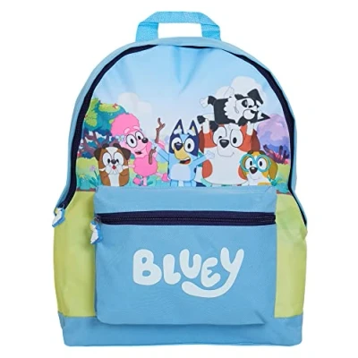 Abbildung von Bluey Rucksack für Kinder, Mädchen, Jungen, Kindergarten, Schule, großes Reise Bingo Spielzeug, Rucksack, blau, Einheitsgröße, Backpacks