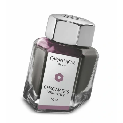 Abbildung von Caran d&#039;Ache Tintenfass Ultraviolet 50ml Kostenlose Gravur