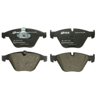 Abbildung von BRECK 23312 00 551 20 Bremsbelagsatz für Verschleißwarnanzeiger vorbereitet BMW: 5 Saloon, Touring, 7