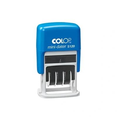 Abbildung von COLOP S120 Mini Dater, Abdruckfarbe schwarz, Datum DEUTSCH, klein