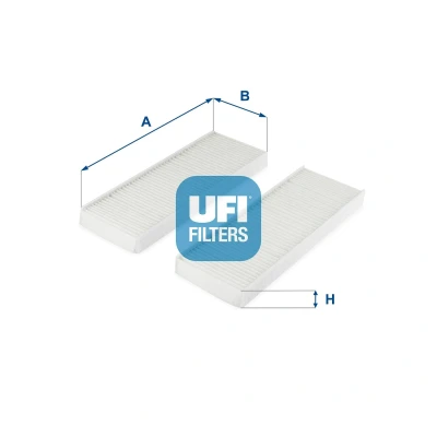 Abbildung von UFI 53.313.00 Innenraumfilter Partikelfilter 240 85 21 CITROËN: C Elysée Saloon