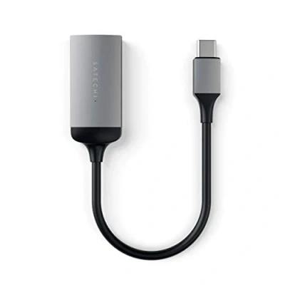 Abbildung von SATECHI Aluminium Type C HDMI Adapter 4K (60Hz) Für M2/ M1 MacBook Pro/Air, iPad M2 Mac Mini, iMac (Space Grau)