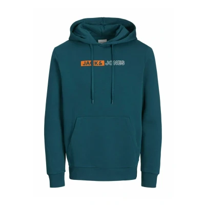 Abbildung von Jack &amp; Jones CORP LOGO PLAY NOOS Kapuzenpullover, Herren, Größe: Medium, Deep teal