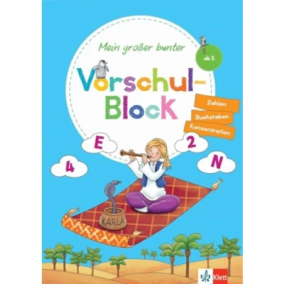 Abbildung von Klett Mein großer bunter Vorschul Block: ab 5 Jahren, Zahlen, Buchstaben, Konzentration