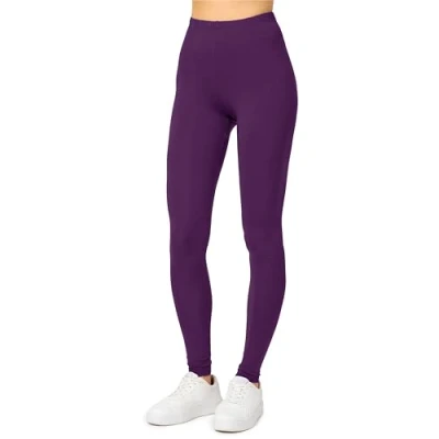 Abbildung von Merry Style Damen Lange Leggings aus Viskose MS10 143 (Pflaume, XS)