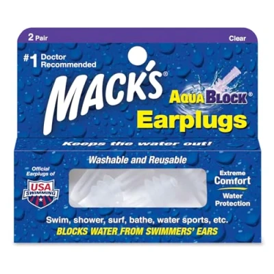 Abbildung von Macks Aqua Block Ohrstöpsel Transparent farblos 2 Pairs