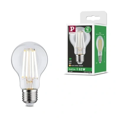 Abbildung von Paulmann 29121 Eco Line Filament 230V LED Birne E27 1er Pack 840lm 4W 3000K Klar Leuchtmittel