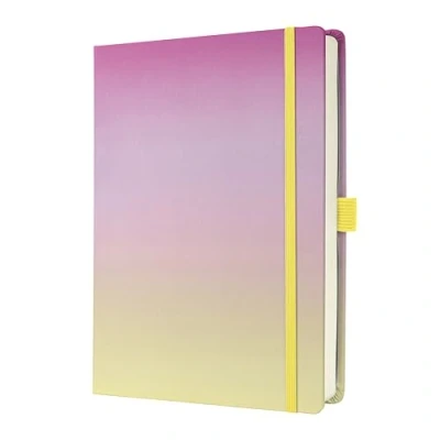 Abbildung von Sigel JB101 Notizbuch Bullet Journal Jolie, Dot Lineatur, dickes 120 g Papier, A5+, pink, 200 Seiten, Hardcover mit beschichtetem Stoff, Gradient Icecream, vegan, aus nachhaltigem Papier