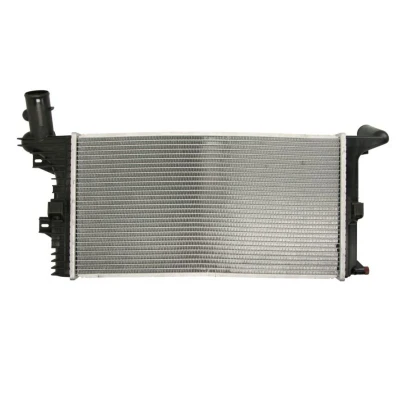 Abbildung von NISSENS 67172 Kühler, Motorkühlung Aluminium 570 298 40 ohne Rahmen Kühlrippen gelötet