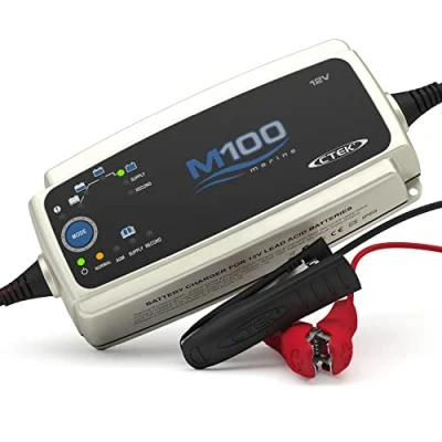Abbildung von CTEK M100 Komplettbatterieladesystem für Wasserfahrzeuge 12V 7A, Ladegerät Boote, Intelligentes Batterieladegerät Und Batteriepfleger Mit Rekonditionierungsmodus AGM Option