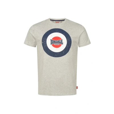 Abbildung von Lonsdale Normale Passform Trevose Tshirt print, Herren, Größe: XXL, Marl grey navy white