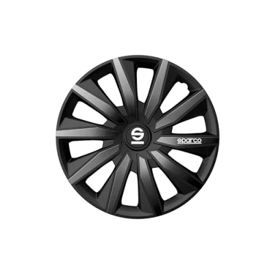 Abbildung von Sparco Radzierblenden Milano 16 Zoll Schwarz/Grau Satz mit 4 Stück