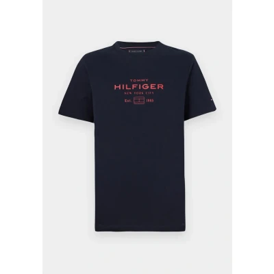 Abbildung von Tommy Hilfiger Stack Graphic TEE Tshirt print, Größe: 3XL, Desert sky