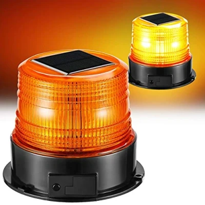 Abbildung von antom 12 24V LED Rundumleuchte Akku Gelb Warnleuchte Auto mit Magnetfuß für Anhänger Wohnwagen SUV 4 verschiedene Modi