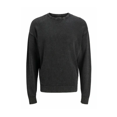 Abbildung von Jack &amp; Jones Strickpullover, Herren, Größe: Large, Black