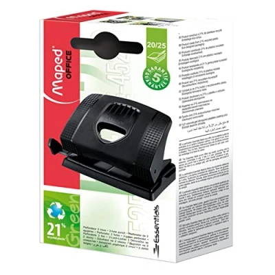 Abbildung von Maped M452511 Locher Essentials green, bis 25 Blatt, schwarz