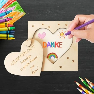 Abbildung von Erzieherin Abschiedsgeschenk, Abschied Kindergarten, Kita Danke Karte, Kleine Menschen brauchen