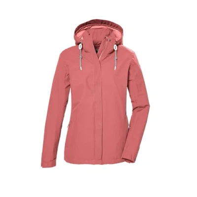 Abbildung von killtec Damen Funktionsjacke wasserdicht/Outdoorjacke mit abzippbarer Kapuze KOS 61 WMN JCKT, hell sienna rot, 42, 42858 000